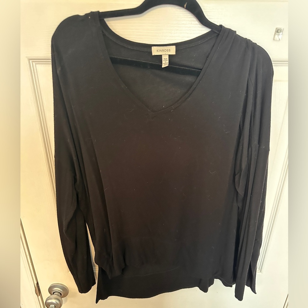 Black kinross long sleeve tee size L